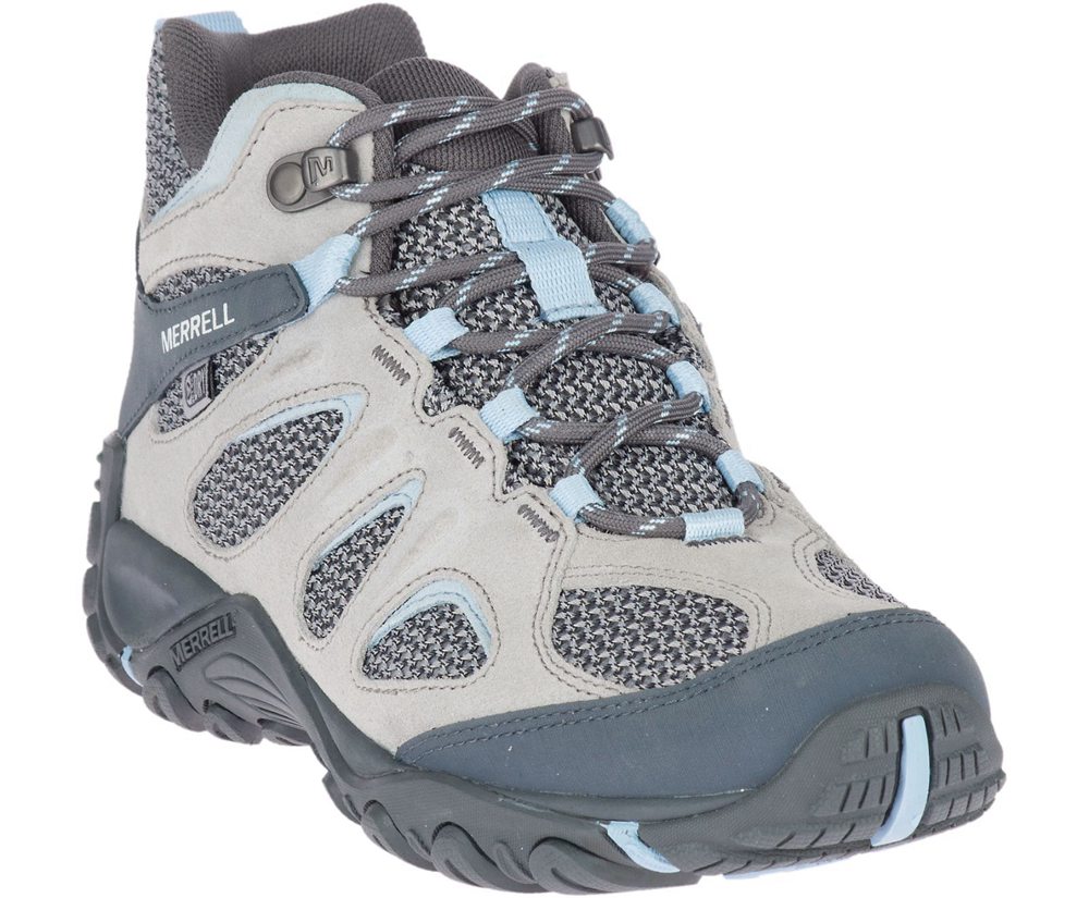 Merrell Boots Grey - Yokota 2 Mid Waterproof - Womens 16MQEKRYI